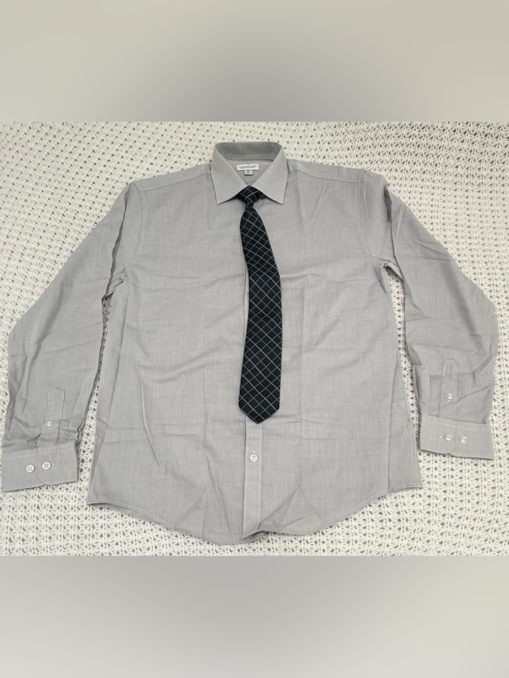 Collection By Michael Strahan Boys Long Sleeve Spread Collar Shirt + Tie Set 18R